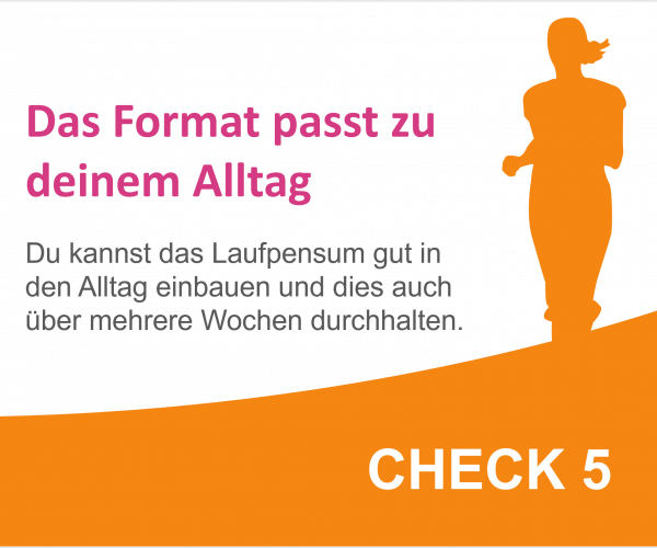 Laufkurs Check 5 Laufkurs Check 5